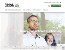Tablet Screenshot of finas.de